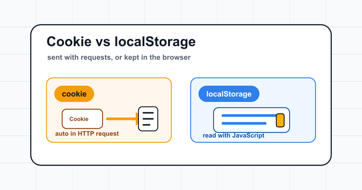 쿠키와 localStorage 차이 thumbnail