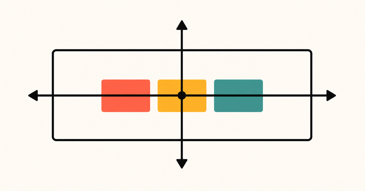 CSS flex justify-content와 align-items 차이 thumbnail